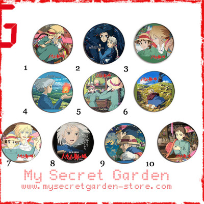 Howl's Moving Castle  ハウルの動く城 Anime Pinback Button Badge Set ( or Hair Ties / 4.4 cm Badge / Magnet / Keychain Set )